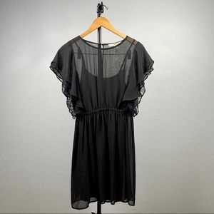 Forever 21 Black Lace Short Dress w/ Black Slip